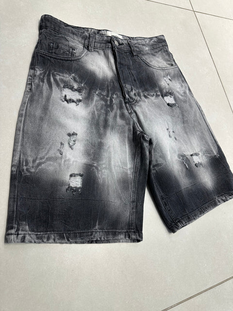 BERMUDA JEANS STRAPPATO