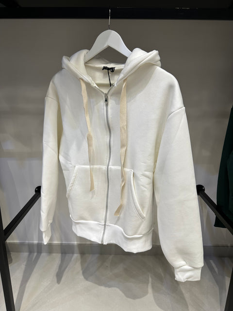 FELPA CON ZIP BOXY FIT