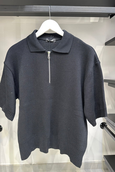 POLO CON MEZZA ZIP