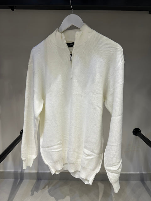 PULLOVER LUPETTO CON MEZZA ZIP
