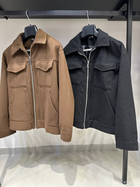 JACKET POCKET IN PANNO SPIGATO