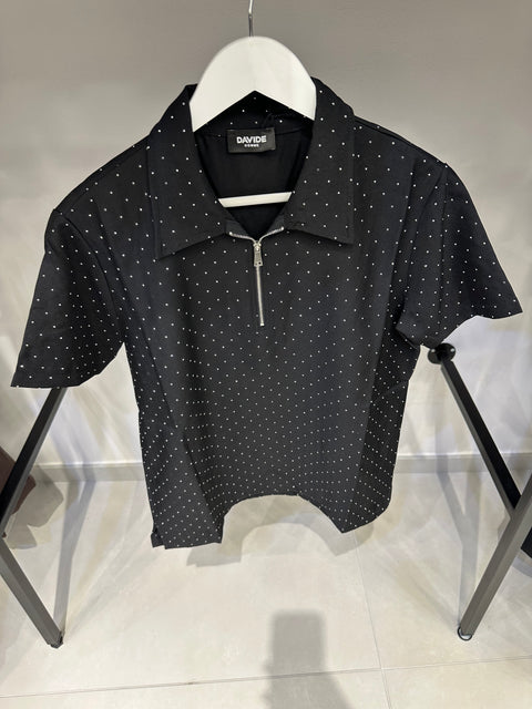 POLO DIAMOND CON ZIP
