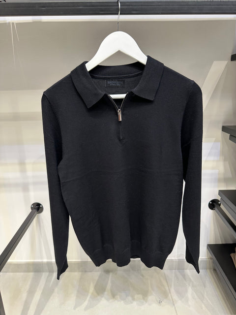 POLO IN MAGLIA MEZZA ZIP