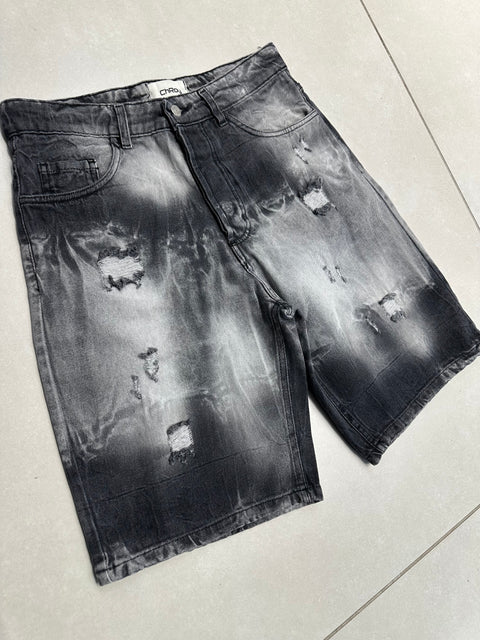 BERMUDA JEANS STRAPPATO