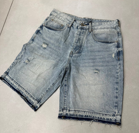 BERMUDA JEANS SFRANGIATO