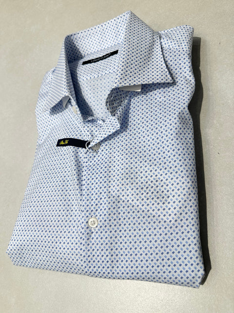 CAMICIA COLLO CLASSICO A FANTASIA SLIM FIT