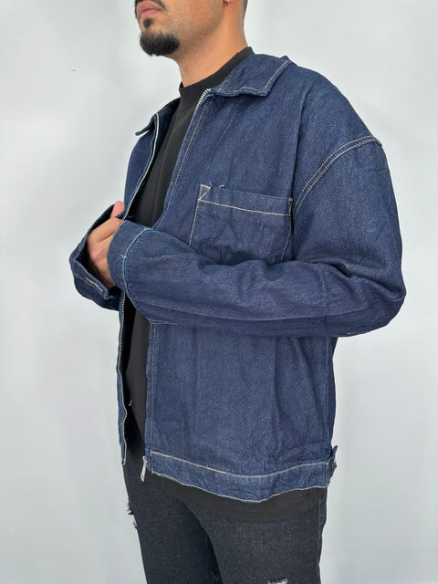 JACKET JEANS CON ZIP