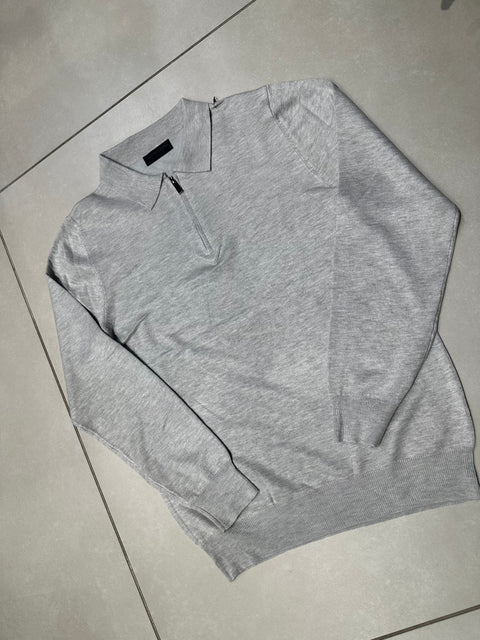 POLO IN MAGLIA MEZZA ZIP