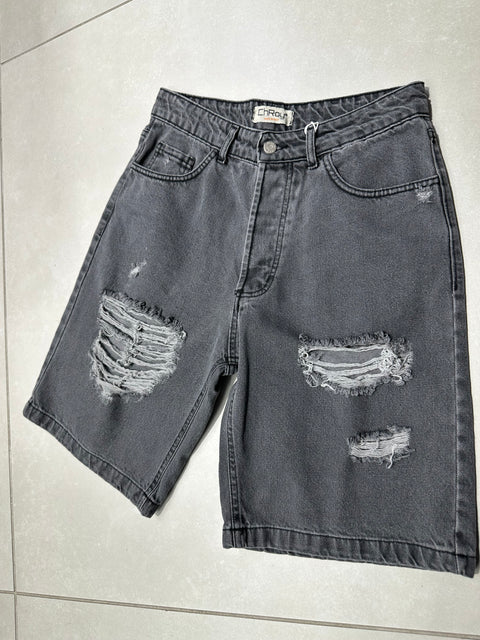 BERMUDA JEANS STRAPPATO