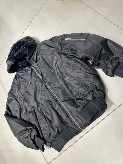 JACKET AVIATOR CON PELLICCIA REVERSIBILE